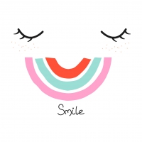 Servilletas 33x33 cm - Rainbow smile