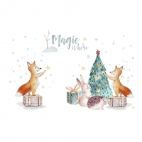 Serviettes 33x33 cm - Magic Christmas is here