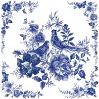 Napkins 33x33 cm - Fairytale Pheasant blue