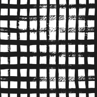 Napkins 33x33 cm - Modern brush grid