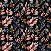 Serwetki 33x33 cm - Dark floral pattern