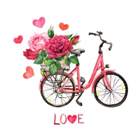 餐巾33x33厘米 - Ride with roses