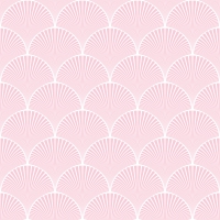 Servetten 33x33 cm - Rosé art deco waves