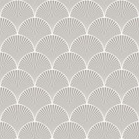 Serviettes 33x33 cm - Grey art deco waves