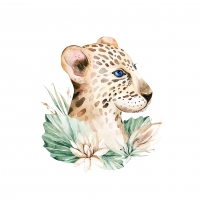 餐巾33x33厘米 - Tropical Leopard