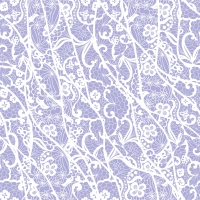 Serviettes 33x33 cm - Lilac lace pattern
