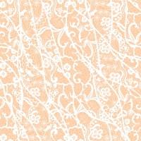 Servietten 33x33 cm - Apricot lace pattern