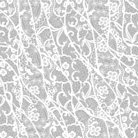 Serviettes 33x33 cm - Grey lace pattern