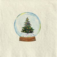 Serwetki 33x33 cm - Magic snow globe