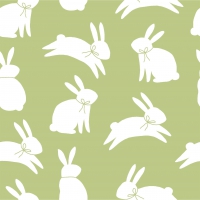 Servietten 33x33 cm - bunny pattern