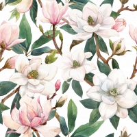 Servietten 33x33 cm - magnolia
