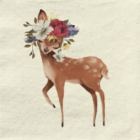 Tovaglioli 24x24 cm in polpa d´erba - cute deer