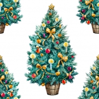 Servilletas 24x24 cm - christmas tree