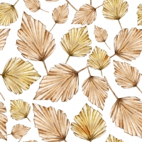 Serviettes 33x33 cm - elegant leaves