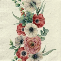 Napkins 33x33 cm - blooming