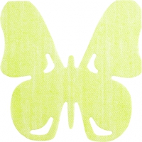 Gestanste servetten - SV Butterfly green