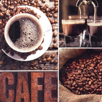 Servietten 25x25 cm - Coffee Flavour