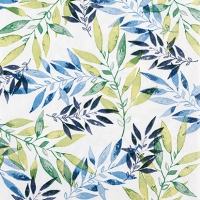 Napkins 25x25 cm - Watercolour Leafs green