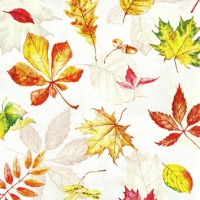 Servietten 25x25 cm - Scattered Foliage