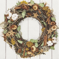 Napkins 25x25 cm - Country Wreath