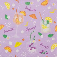 Napkins 25x25 cm - Cocktail Party