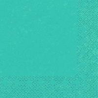 Serviettes 25x25 cm - Modern Colours turquoise