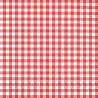 Tovaglioli 33x33 cm - Karo red