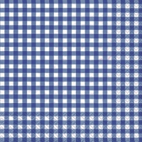 Napkins 33x33 cm - Karo blue
