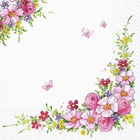 Napkins 33x33 cm - Cute Flowers