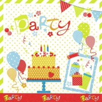Servietten 33x33 cm - Party Party Party