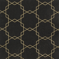 餐巾33x33厘米 - Art deco black