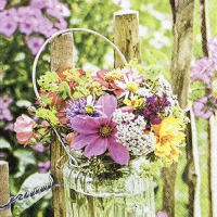 Serwetki 33x33 cm - Blooming Fence