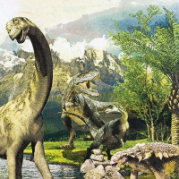 Napkins 33x33 cm - Jurassic Dinosaurs