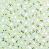 Napkins 33x33 cm - Petites Fleurs mint