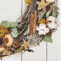 Napkins 33x33 cm - Country Wreath