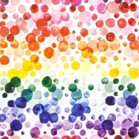 Serviettes 33x33 cm - Colourful Dots
