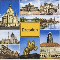 Салфетки 33x33 см - Dresden Sights