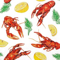 Napkins 33x33 cm - Crawfish