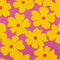Servilletas 33x33 cm - Floral Pop Art yellow
