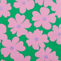 Servilletas 33x33 cm - Floral Pop Art pink