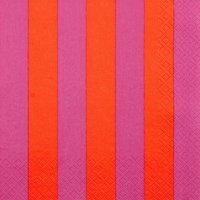 Servilletas 33x33 cm - Just Stripes fuchsia
