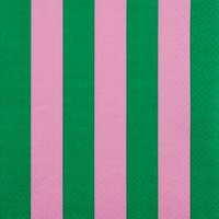 Servilletas 33x33 cm - Just Stripes green