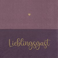 Servilletas 33x33 cm - Lieblingsgast