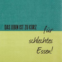 Servilletas 33x33 cm - Leben zu kurz