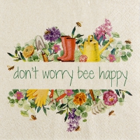 Serviettes 33x33 cm - Bee Happy