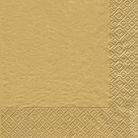 Serwetki 40x40 cm - Uni gold
