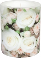 decorative candle - LC Romantic Roses Ø 99
