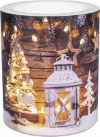 decorative candle - LC Bright Christmas 99 mm