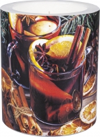 decorative candle - LC Glogg 99 mm