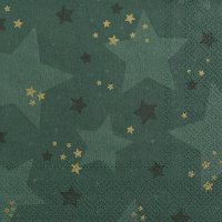 Napkins 25x25 cm - Starshine green